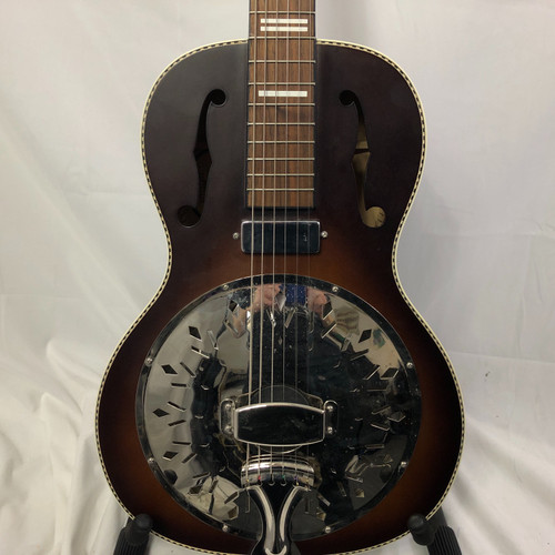 Vist Large View of Product Image Which is Used Recording King RPH R2 E BRB Resonating Guitar 41128-S000103452