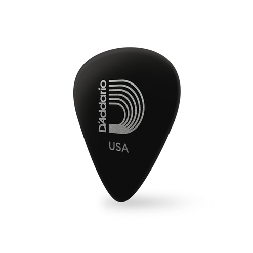 Vist Large View of Product Image Which is New D'Addario Classic Celluloid Pick, Black Medium Gauge Guitar Picks (.70mm), 10-Pack