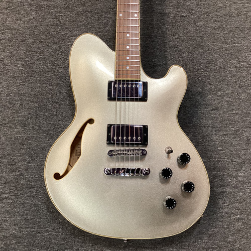 Vist Large View of Product Image Which is Used Ibanez ARTCORE TALMAN TM71-SVT Vintage Semi-Hollow Electric Guitar Silver/Gray 6-String 40111-S000184684