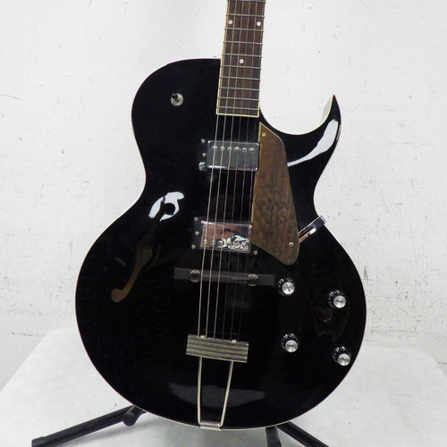 Used The Loar LH-280-CBK Hollowbody Black Electric Guitar 40042-S000253585