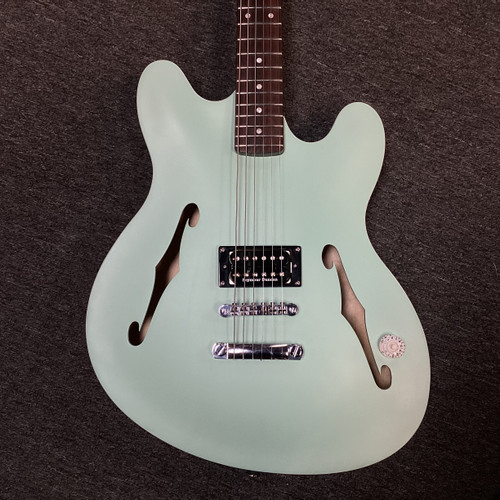Used Fender TOM DELONGE STARCASTER Semi-Hollow Electric Guitar Green 6-String 40111-S000184696