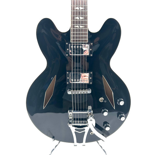 Used Cozart Semi-Hollow Electric Guitar Black 6-String