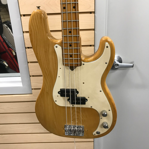 Used Memphis PRECISION BASS COPY Vintage P Type Bass Guitar Natural 4-String 41125-S000038387