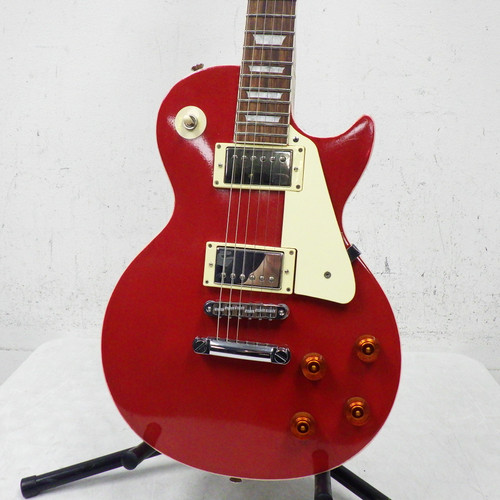 Used Bad Customs BAD-8 Custom Electric LP Style Electric Guitar Red 40042-S000253993