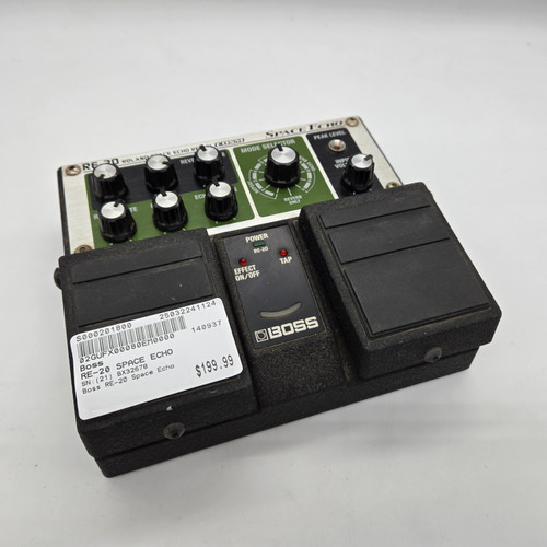 Used Boss RE-20 SPACE ECHO Delay Pedal 41124-S000201800