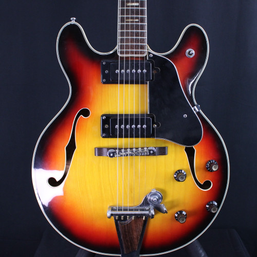 Vist Large View of Product Image Which is Used Aria N25 70S SEMI-HOLLOW Vintage Semi-Hollow Electric Guitar Sunburst 6-String 40123-S000127590