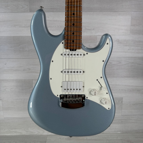 Vist Large View of Product Image Which is Used Ernie Ball Music Man Cutlass RS HSS - Blue - Case Included 40112-S000176552