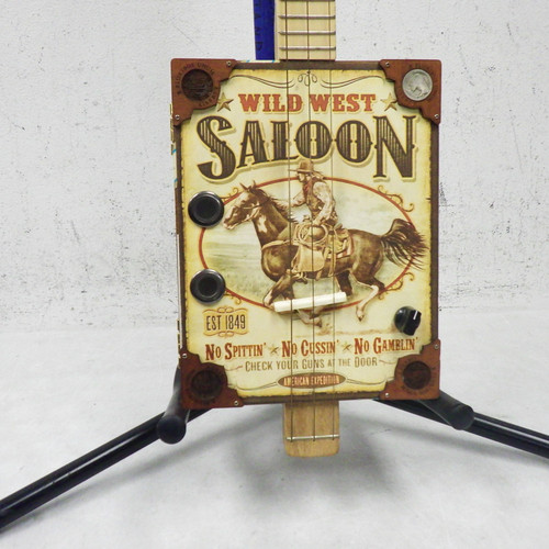 Used 3 String Cigar Box Guitar 40042-S000254062