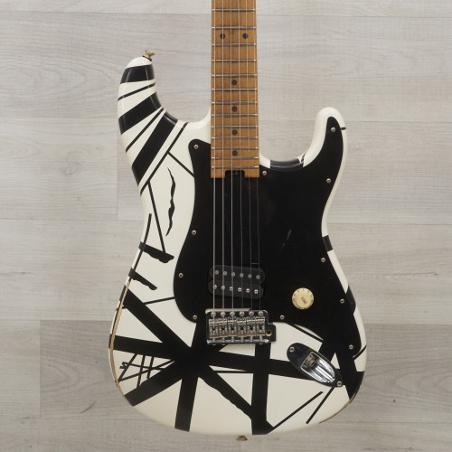 Used EVH 78 Eruption Electric Guitar Black White 40015-S000323765