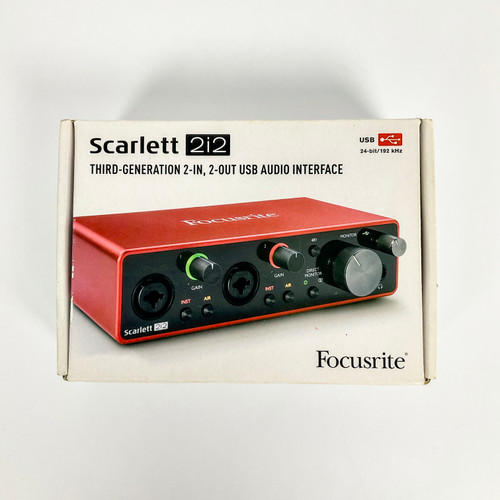 Used Focusrite SCARLETT 2i2 3RD GEN Computer Interface 2 A/D Recording Inputs 41103-S000055079
