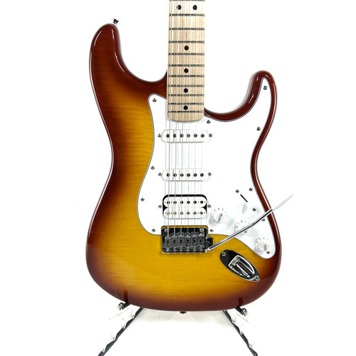 Vist Large View of Product Image Which is Used Squier Affinity Series Strat FMT HSS S Type Electric Guitar Sunburst 6-String