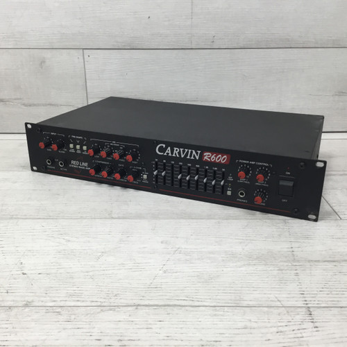Used Carvin R 600 Solid State Bass Amp Head 40051-S000113880