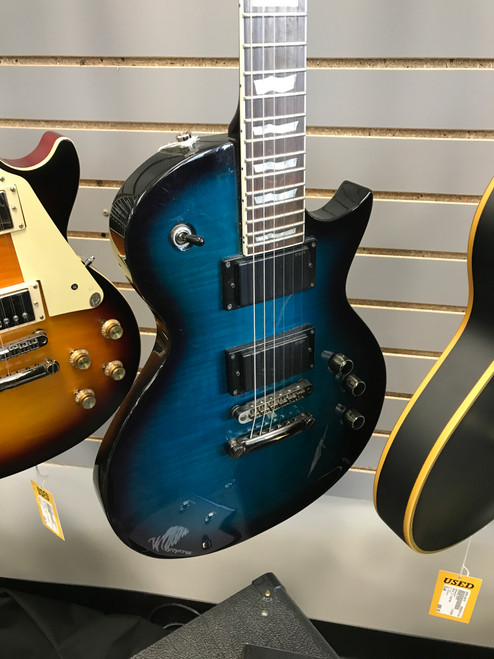 Used LTD EC-330FM LP Type Electric Guitar Blue 6-String 41123-S000109789