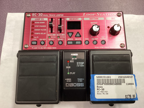 Used Boss RC-30 Looper Pedal 40107-S000151283