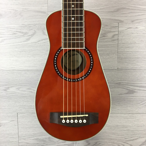 Vist Large View of Product Image Which is Used Johnson JG-TR2 TRAVEL GUITAR Laminate Top Acoustic Guitar Red 41124-S000201958