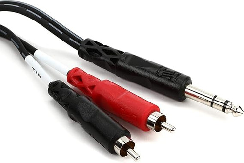 Vist Large View of Product Image Which is New Hosa Insert Cable 1/4 TRS to Dual RCA 2m