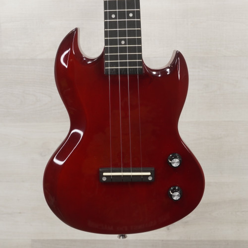 Used Harley Benton DC-Ukulele Red 40015-S000324035