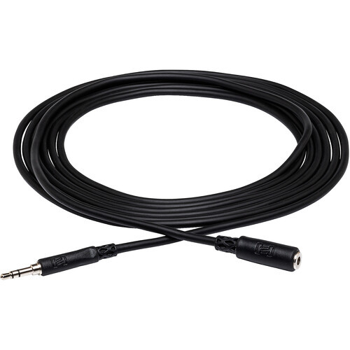 Vist Large View of Product Image Which is New Hosa Headphone Adaptor Cable. 3.5 mm TRS to 1/4in TRS. 10 ft