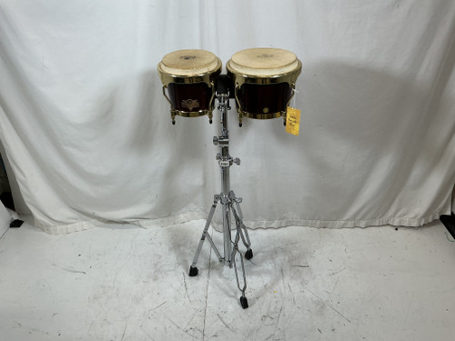 Used Latin Percussion - LP CALIENTE BONGOS W/STAND Bongo 40012-S000299139