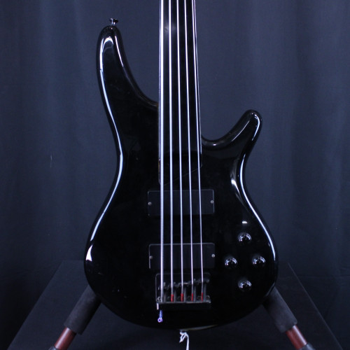 Used Ibanez SR505FL BASS FRETLESS 5-STRING Bass Guitar Black 5-String 40123-S000127804