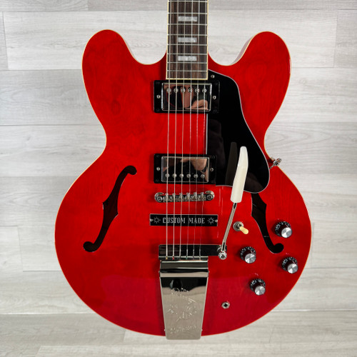 Used Epiphone Joe Bonamassa 1962 ES-335 Semi-Hollowbody Electric Guitar - Sixties Cherry - Case Included 40112-S000176741