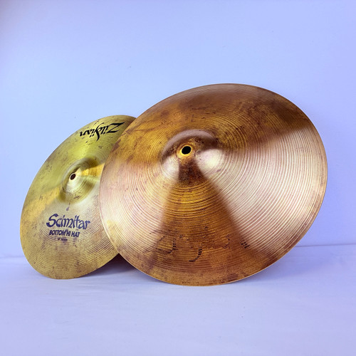 Used Zildjian 14" Scimitar Hi-Hat Cymbal Pair 41121-S000050214