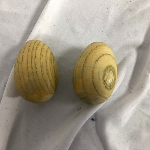 Used WOODEN EGG SHAKERS Percussion Instrument 41128-S000103908