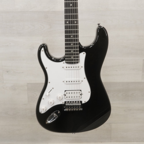 Used Donner DST-100LH Left Handed Electric Guitar Black 40015-S000324323