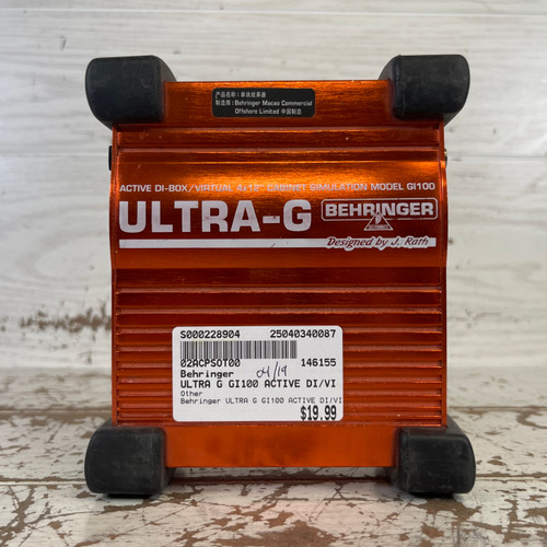 Vist Large View of Product Image Which is Used - Behringer ULTRA G GI100 ACTIVE DI/VIRTUAL 4X12 Direct Box 40087-S000228904