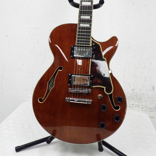 Used D'Angelico Premier DAP SS Semi-Hollow Electric Guitar Red 40042-S000254747