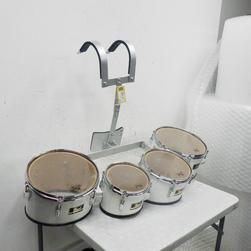 Used Pearl Competitor Marching Quads Band Drums 40042-S000254787
