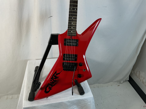 Used Aria Pro II ZZ STANDARD RED Pointy Electric Guitar Red 6-String 40012-S000299511