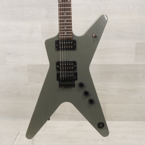Used Dean ML XF Pointy Electric Guitar Silver 40015-S000324473