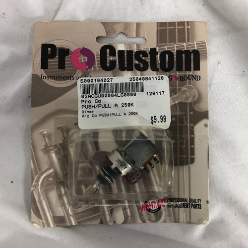 Vist Large View of Product Image Which is Used Pro Co PUSH/PULL A 250K Guitar Accessory