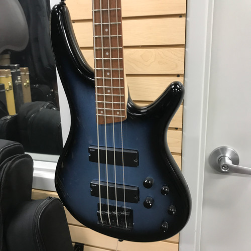 Used Ibanez SR250 Modern Metal Bass Guitar Blue 4-String 41125-S000038576