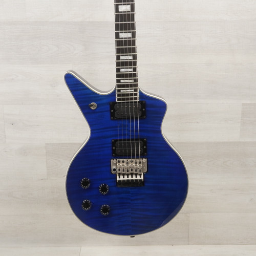 Used Dean Cadillac Left Handed Electric Guitar Blue 40015-S000324597