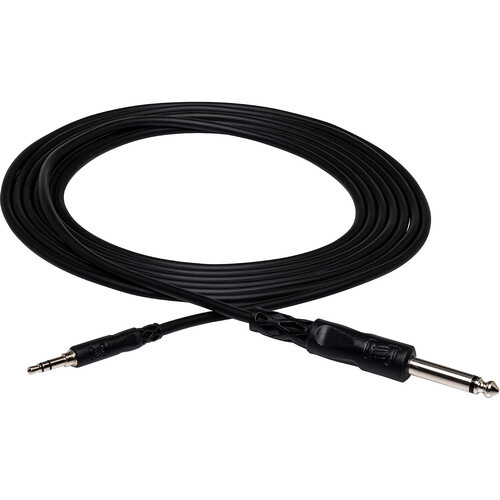 Vist Large View of Product Image Which is New Hosa Mono Interconnect. 1/4 in TS to 3.5 mm TRS.10 ft