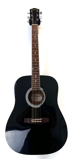 Used Johnson JG-620-B Laminate Top Acoustic Guitar Black 41124-S000202336