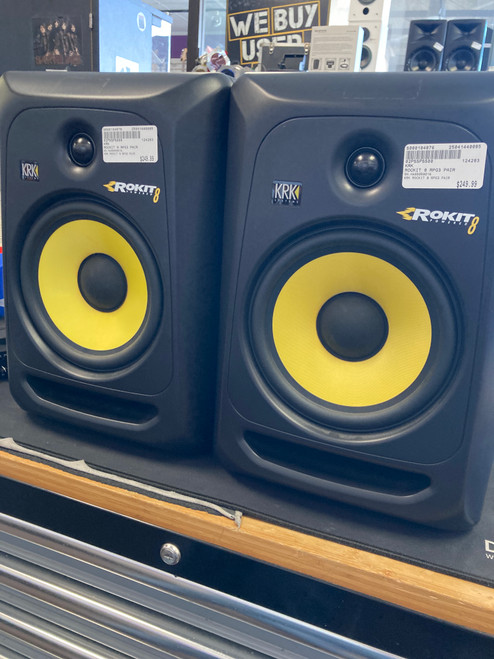 Used KRK ROCKIT 8 RPG3 PAIR Powered Studio Monitor 40085-S000104876