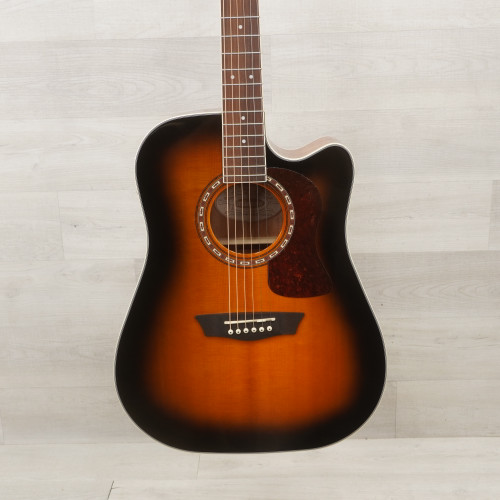Used Washburn HD10SCETB Laminate Top Acoustic Guitar Sunburst 40015-S000324840