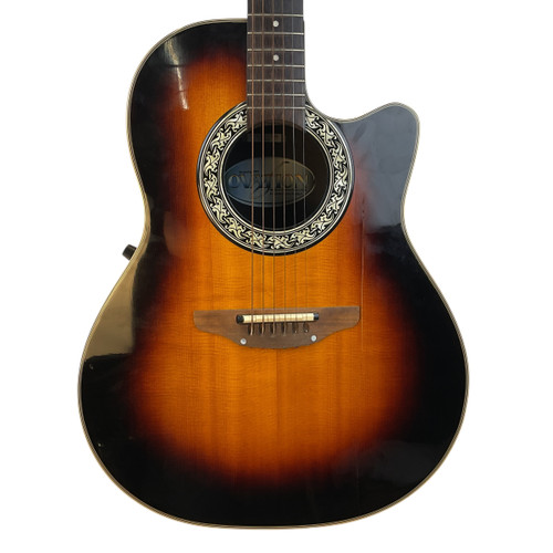 Vist Large View of Product Image Which is Used *AS-IS* Ovation 1661 BALLADEER Acoustic Guitars Tobacco Sunburst