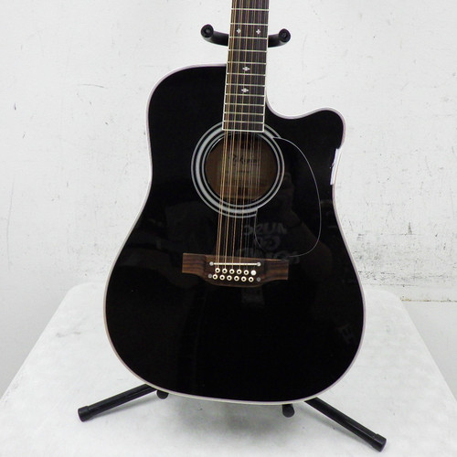 Used Takamine EF381SC Acoustic Guitar Black 40042-S000255343