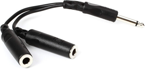 Vist Large View of Product Image Which is New HOSA 1/4"(M)->2X1/4"(F) 40009-HOZ-YPP-111