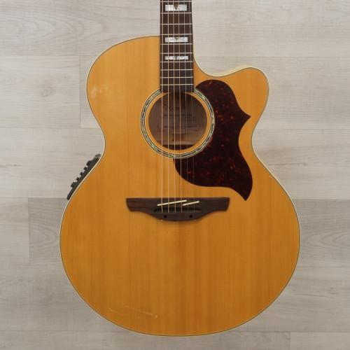 Used Takamine EG523SC Jumbo Solid Top Acoustic Guitar Natural 40015-S000325298