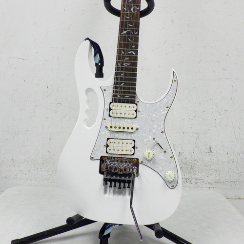 Vist Large View of Product Image Which is Used Ibanez JEM JR Evo Pickups Floyd Rose Upgrade Electric Guitar White 40042-S000255786