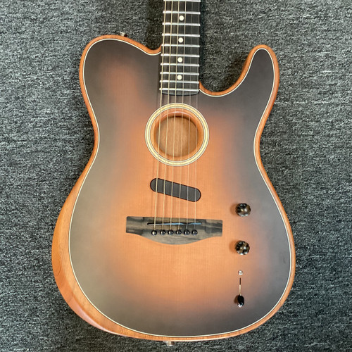 Used Fender AMERICAN ACOUSTASONIC TELECASTER Solid Top Acoustic Guitar Sunburst 40111-S000185855
