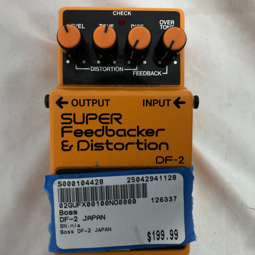 Used Boss DF-2 JAPAN Distortion Pedal 41128-S000104428