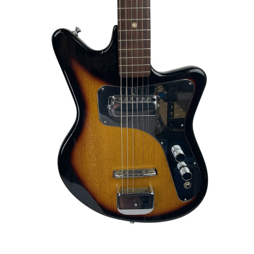 Vist Large View of Product Image Which is Used Teisco TELE-STAR 60S Vintage Offset Dbl Cutaway Guitar Sunburst 6-String