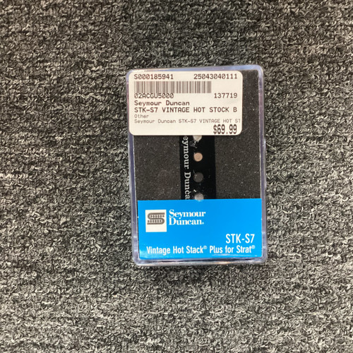 Vist Large View of Product Image Which is Used Seymour Duncan STK-S7 VINTAGE HOT STOCK BLK Guitar Pickup