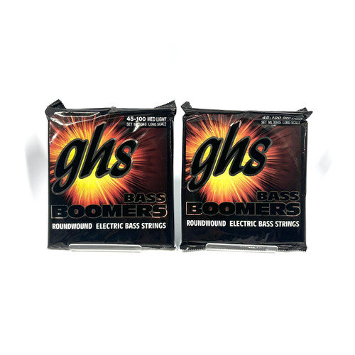 Used GHS Boomers 45-100 ML3045 2 Pack Bass Guitar Strings